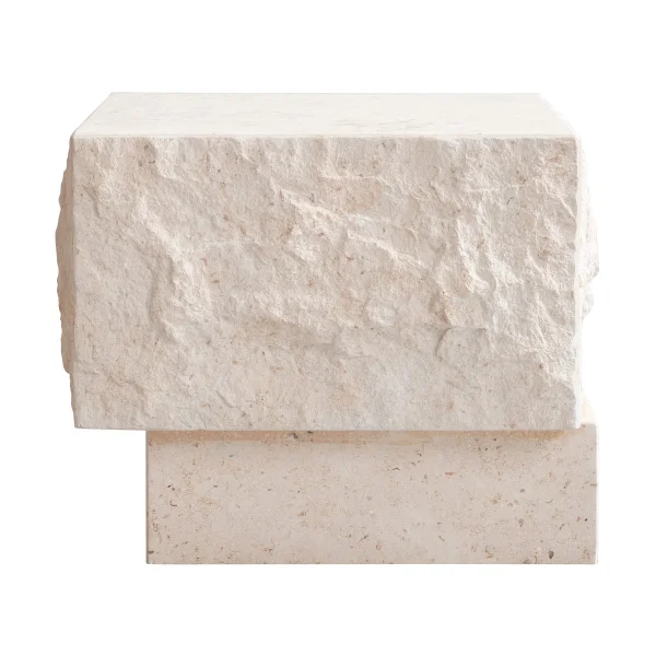 101 Copenhagen Temple Beistelltisch low 42x40 cm Chrome-limestone