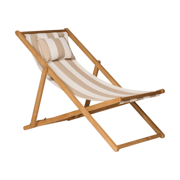 1898 Lyckesand Sonnenliege Teak-beige