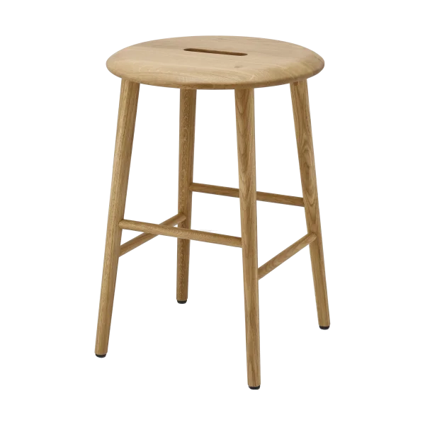 1898 Norrabo Hocker 45 cm Natur lackierte Eiche