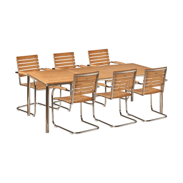 1898 Rörvik Esszimmerstuhl-Set mit 6 Stühlen