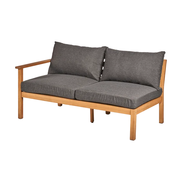 1898 Stockaryd Sofa-Modul 2-Sitzer rechts teak/dark grey