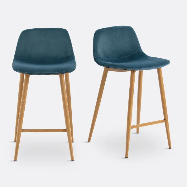 2er-set Barstühle Lavergne, Mittlere Höhe