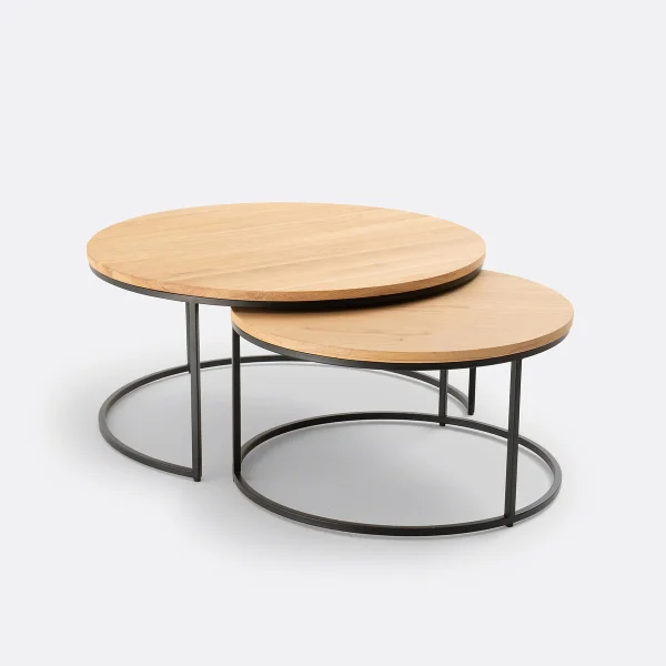 2er-set Couchtische Vova, Eiche