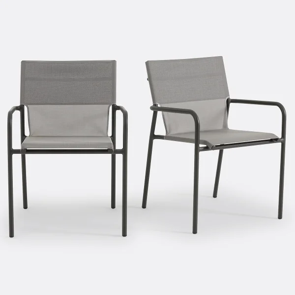 2er-set Gartensessel Zory, Aluminium