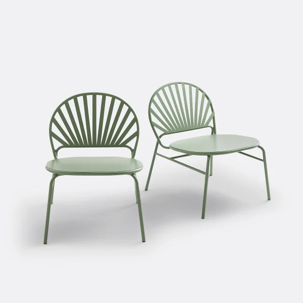 2er-set Gartenstühle Solale, Stahl