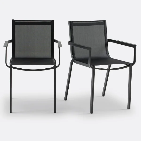 2er-set Gartenstühle Zory, Aluminium