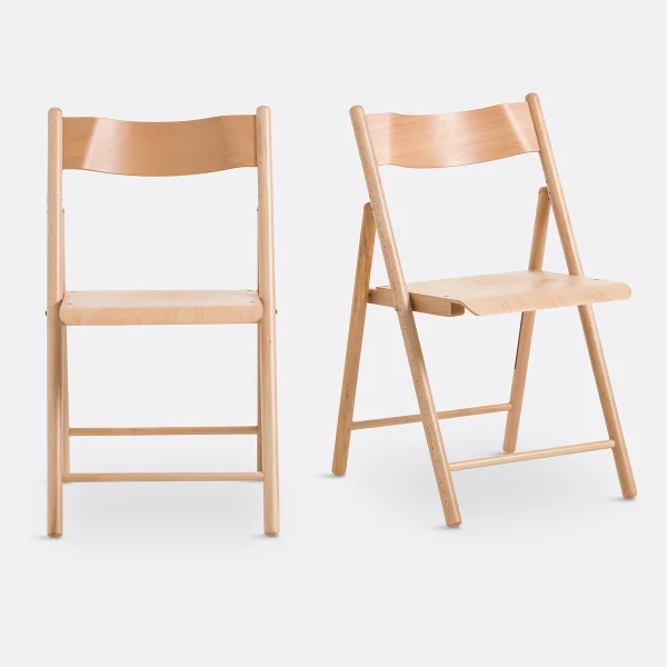 2er-set Klappstühle Panni, Buche