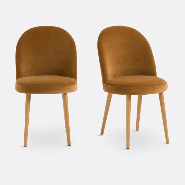 2er-set Stühle Inès, Samt