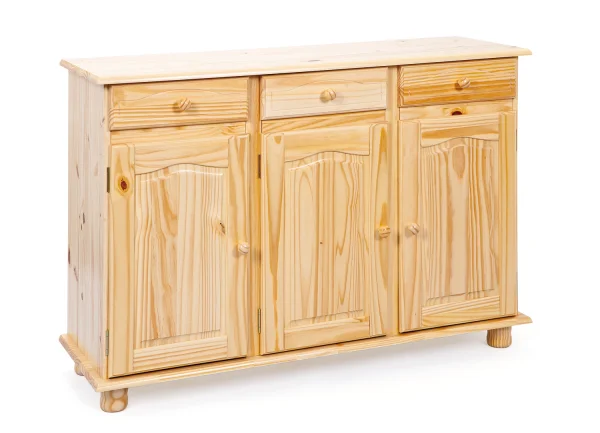 Abill Sideboard 3 Schubladen,3 Türen, natur.