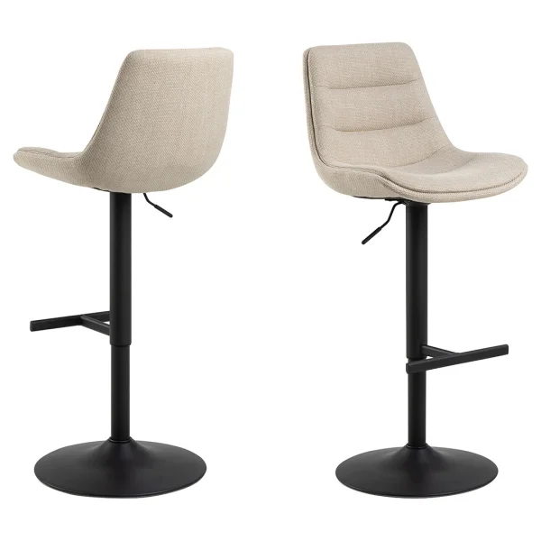 Adisa Barhocker höhenverstellbar Drehfunktion beige.