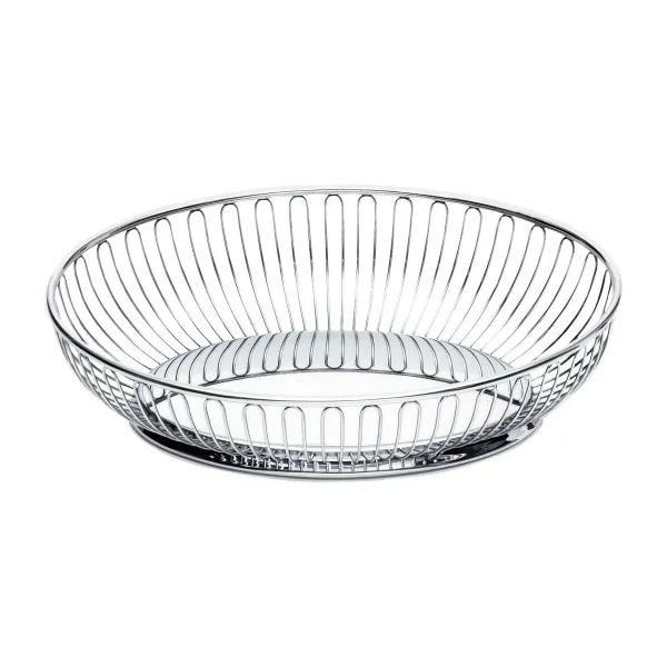 Alessi Alessi Gitterkorb oval 20 x 28 cm Edelstahl