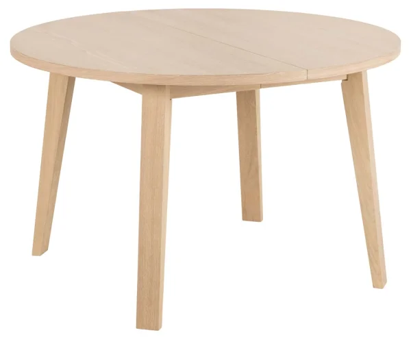 ALine Esstisch Ø120cm vorbereitet für weitere Platten Eichenfurnier.