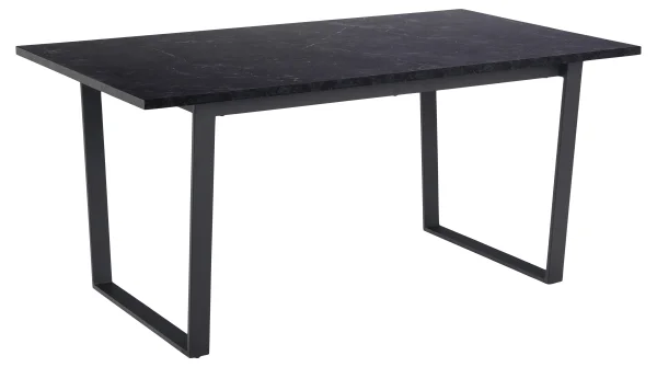 Amble Esstisch 90x160cm schwarz Marmor Print.