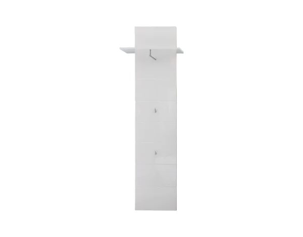 Amira Wandgarderobe 1 Ablage, 1 Garderobenstange und 2 Kleiderhaken, weiss.