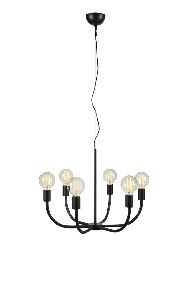Amistoso Deckenlampe Schwarz 6 Lampen