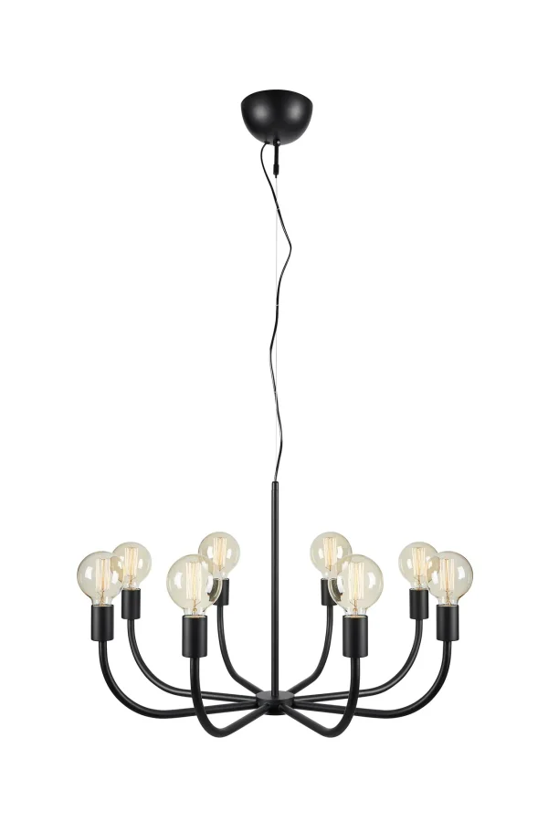 Amistoso Deckenlampe Schwarz 8 Lampen