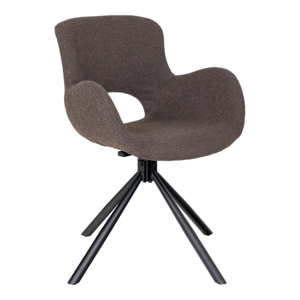 Amorim Esszimmerstuhl bouclé Drehfunktion mushroom.