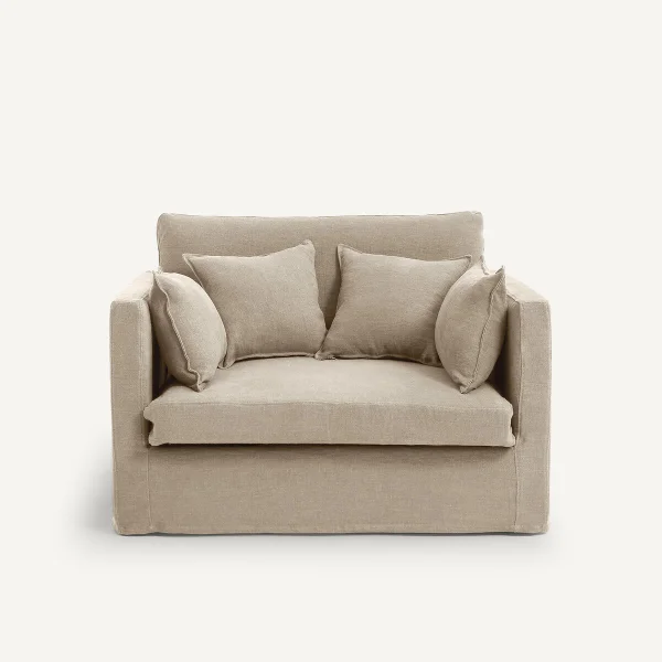 AM.PM 2-sitzer-sofa Néo Kinkajou, Dickes Leinen Stonewashed