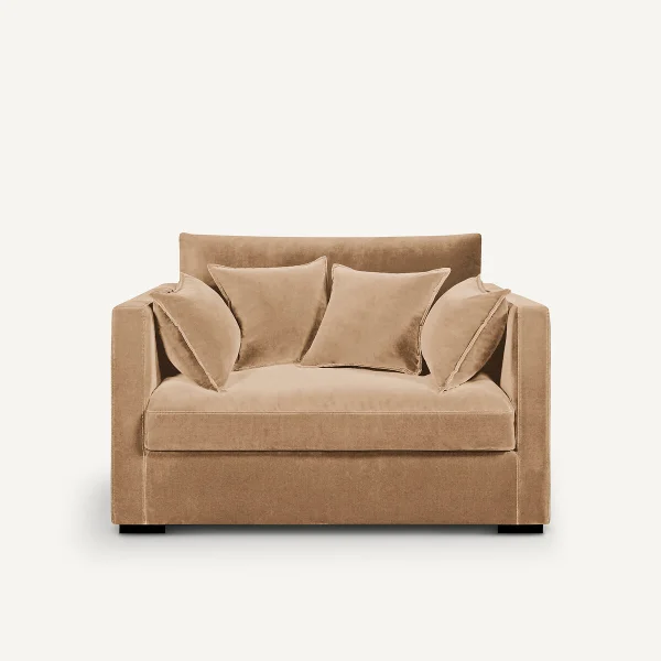 AM.PM 2-sitzer-sofa Néo Kinkajou, Samt Stonewashed