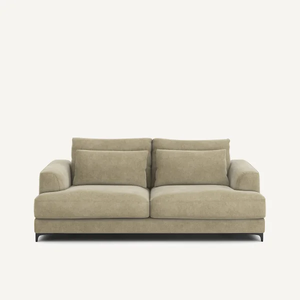 AM.PM 3-sitzer-schlafsofa Marsile, Samt Stonewashed