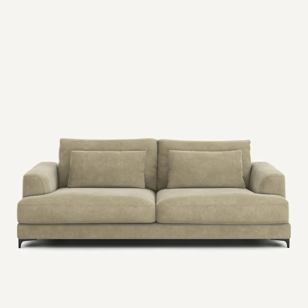 AM.PM 4-sitzer-schlafsofa Marsile, Samt Stonewashed