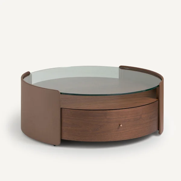 Am.pm Couchtisch Firmo, Nussbaum Und Leder