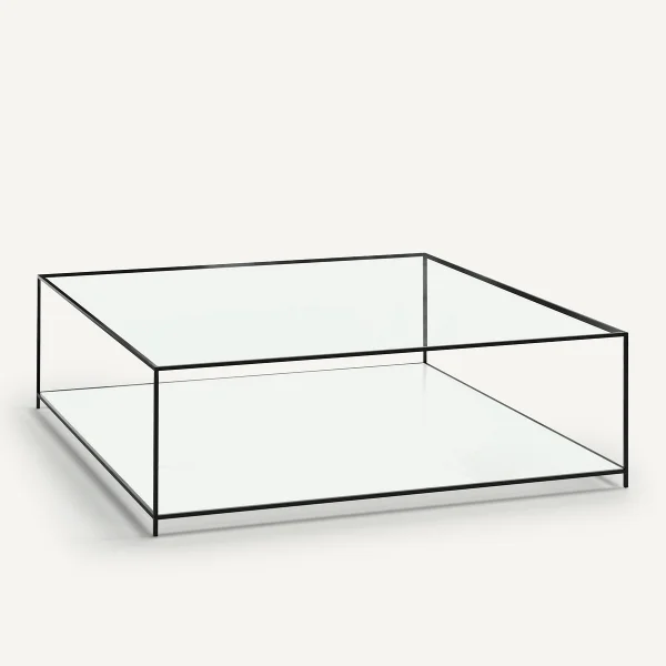 Am.pm Couchtisch Sybil, Quadratisch, Gehärtetes Glas