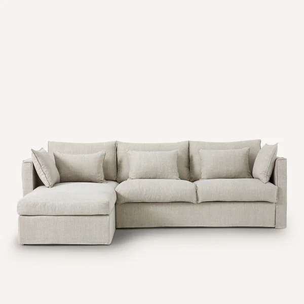 AM.PM Eckschlafsofa Camille, Baumwolle/leinen