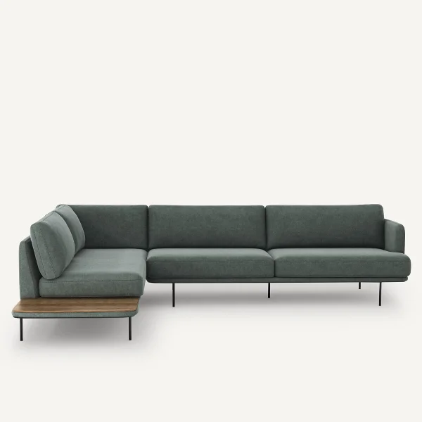 AM.PM Ecksofa Antoine, Samt Stonewashed