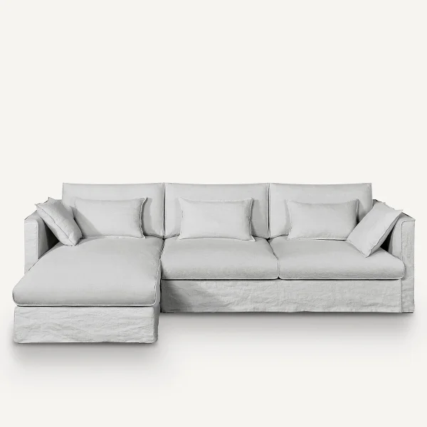 AM.PM Ecksofa Camille, Gecrashtes Leinen