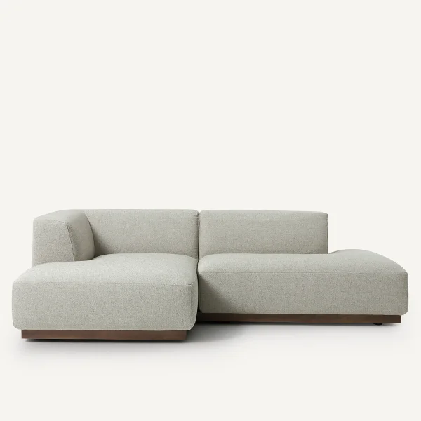 AM.PM Ecksofa Jacopo Mit Ecke Links, Strukturgewebe Viskose/leinen