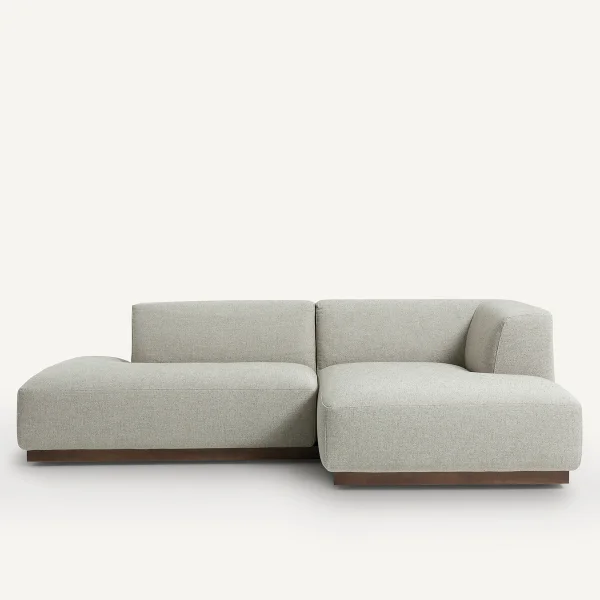 AM.PM Ecksofa Jacopo Mit Ecke Rechts, Strukturgewebe Viskose/leinen
