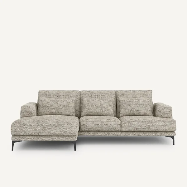 AM.PM Ecksofa Marsile Mit Ecke Links, Chevron Meliert