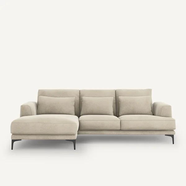 AM.PM Ecksofa Marsile Mit Ecke Links, Leinensamt