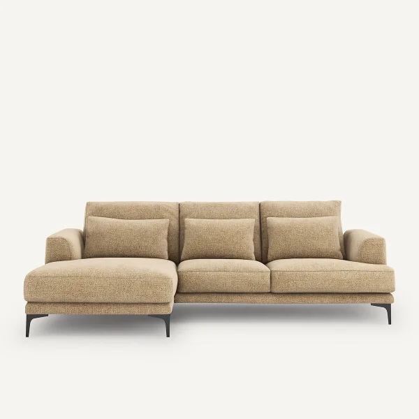 AM.PM Ecksofa Marsile Mit Ecke Links, Strukturbaumwolle