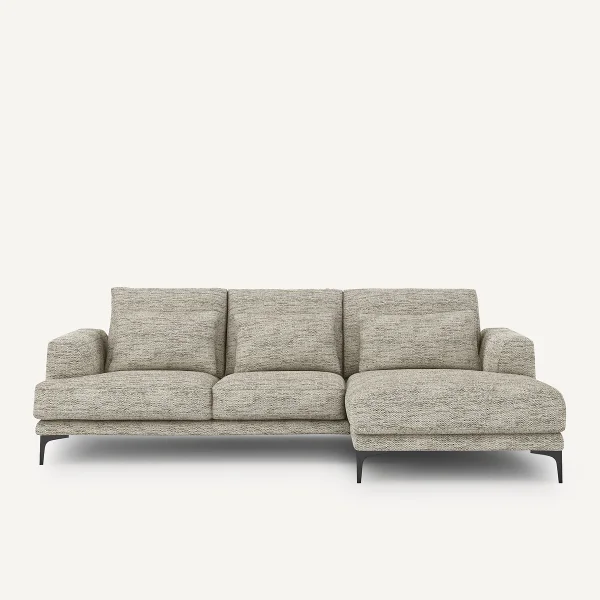 AM.PM Ecksofa Marsile Mit Ecke Rechts, Chevron Meliert