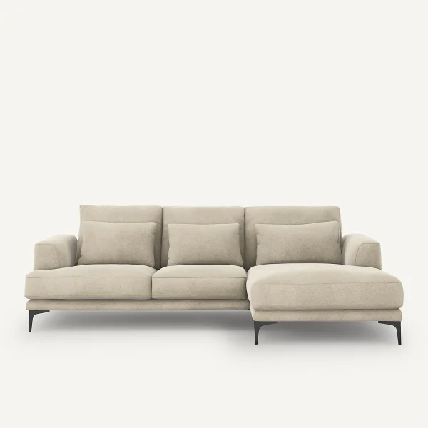 AM.PM Ecksofa Marsile Mit Ecke Rechts, Leinensamt