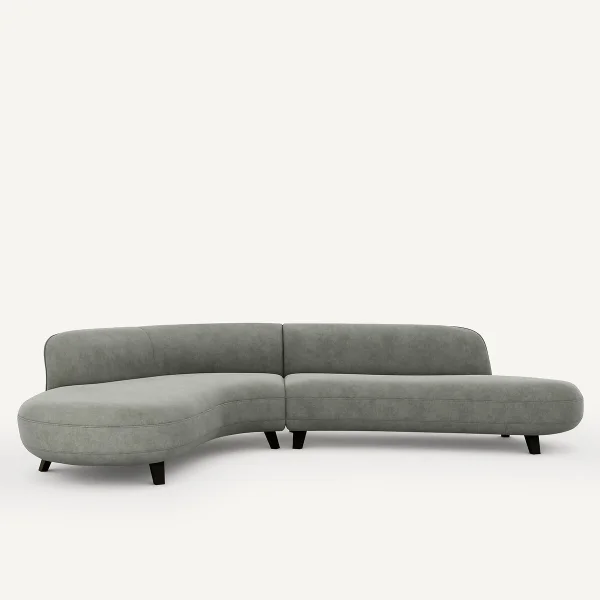 AM.PM Ecksofa Rosebury, Samt Stonewashed