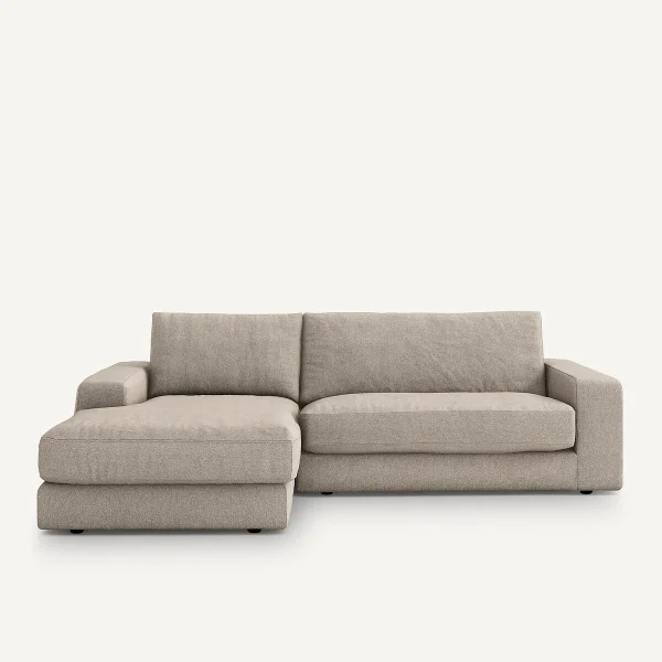 AM.PM Ecksofa Skander, Strukturgewebe Viskose/leinen