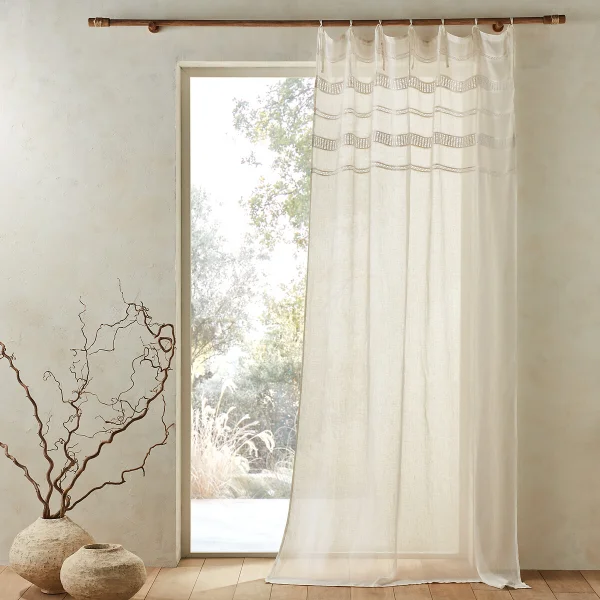 Am.pm Gardine Lutz, Leinen-voile 140 x 260 cm