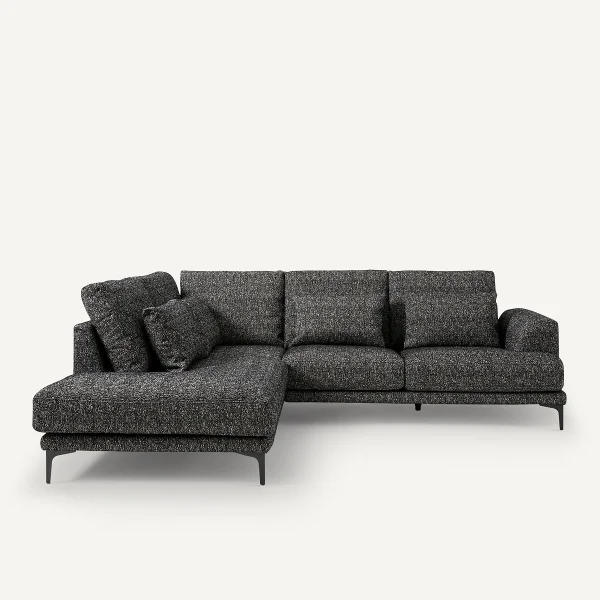 AM.PM Geschlossenes Ecksofa Marsile Mit Ecke Links, Bouclé