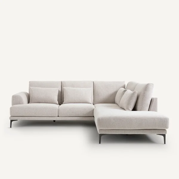AM.PM Geschlossenes Ecksofa Marsile Mit Ecke Rechts, Tweed-optik