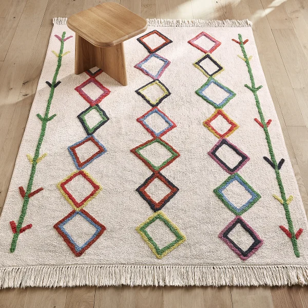 AM.PM Kinderzimmer-teppich Dybala Im Berberstil, Bio-baumwolle