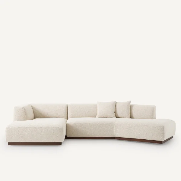 AM.PM Offenes Ecksofa Jacopo Mit Ecke Links, Bouclé