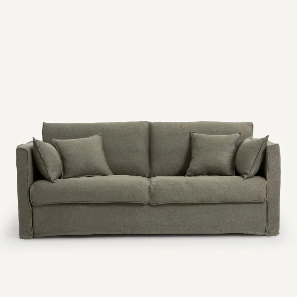 AM.PM Schlafsofa Camille, Dickes Leinen Stonewashed