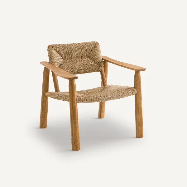 Am.pm Sessel Abondance, Eiche Und Stroh, Design By E. Gallina