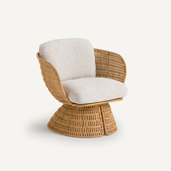 Am.pm Sessel Liam, Rattan Und Baumwolle