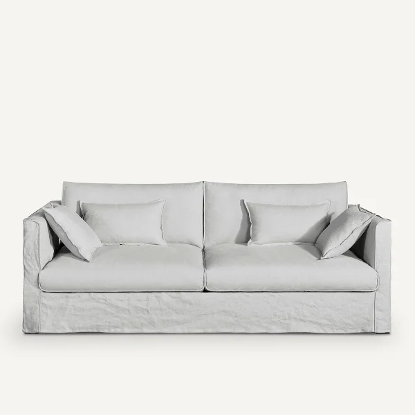 AM.PM Sofa Camille, Gecrashtes Leinen