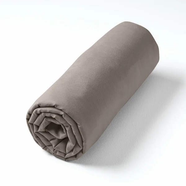 Am.pm Spannbettlaken Gypse, Voile Aus Gewaschener Baumwolle 180 x 200 cm