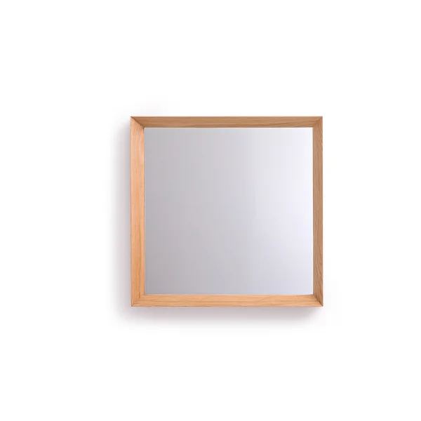 Am.pm Spiegel Andromède, Eiche Massiv, Quadratisch, H. 60 Cm